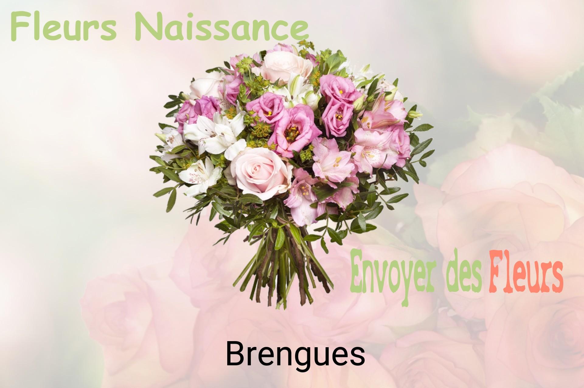 Bouquet de fleurs de naissance livré à Brengues
